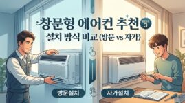 2026년 방문설치 대기업 삼성 윈도우핏과 자가설치 파세코 및 신일 창문형 에어컨 스펙 완벽 비교