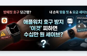 애플워치 사이즈 40mm 44mm 셀룰러 GPS 요금제 호구 방지 가이드