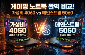 프레임 방어 및 발열 스로틀링 제어를 위한 가성비 HP 빅터스 15 RTX 4060과 메인스트림 레노버 LOQ 15 RTX 5060 게이밍 노트북 4대장 추천 순위 및 TGP 팩트 비교 스니펫