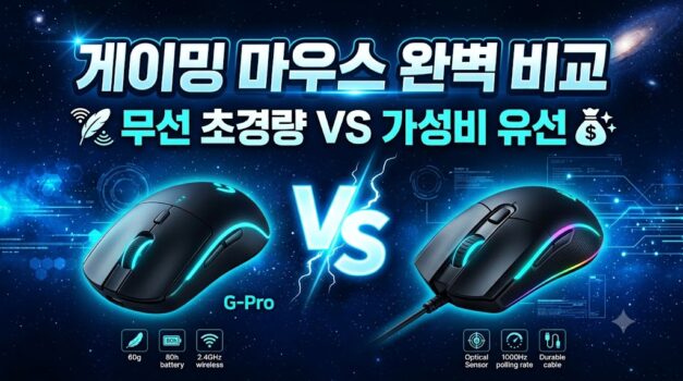 손목 피로 방지 및 롤 배그 에임 상승을 위한 FURYCUBE 초경량 무선 게이밍 마우스와 가성비 1티어 로지텍 G102 유선 추천 순위 및 PAW 센서 팩트 비교 스니펫