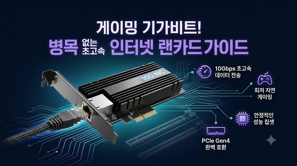 기가인터넷 병목 현상 및 슬림 노트북 유선 포트 부재를 해결하는 2026년 유무선 랜카드 어댑터 추천 순위 비교표. 데스크탑용 티피링크 와이파이7 하이게인 무선 랜카드와 맥북용 벤션 2.5G C타입 유선 젠더 스펙 대조 팩트 스니펫
