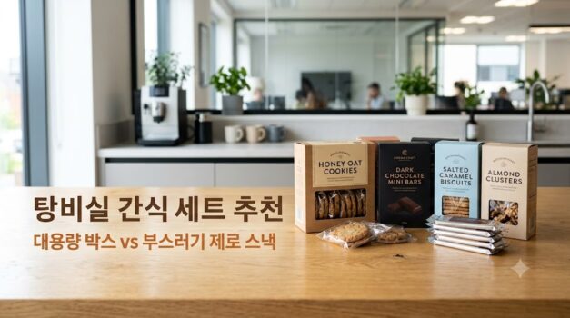 사무실 탕비실 대용량 과자 세트 추천 및 부스러기 없는 개별 포장 다과 팩트체크