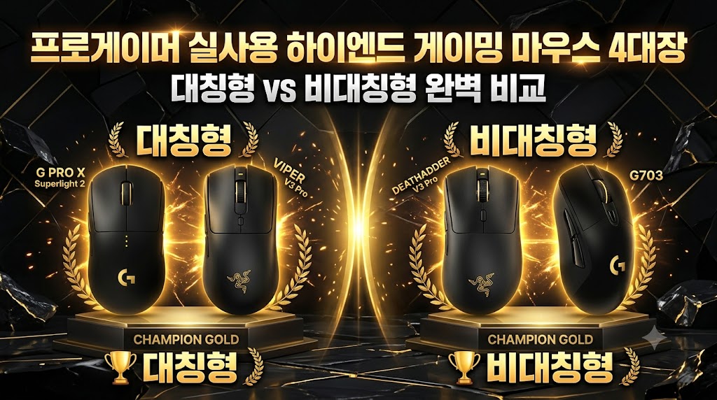 승급전 랭크 상승을 위한 LCK 페이커 실사용 초경량 레이저 바이퍼 V3 프로 무선과 발로란트 점유율 1위 로지텍 지슈라 2 프로게이머 게이밍 마우스 대칭 및 비대칭 비교 팩트 스니펫