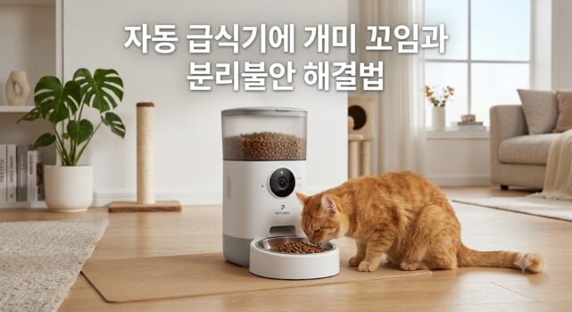 고양이 사료 개미 꼬임과 눅눅함을 방지하는 진공 기능과 분리불안을 해소하는 홈캠 카메라가 탑재된 스마트 자동 급식기 4종 추천 비교 썸네일