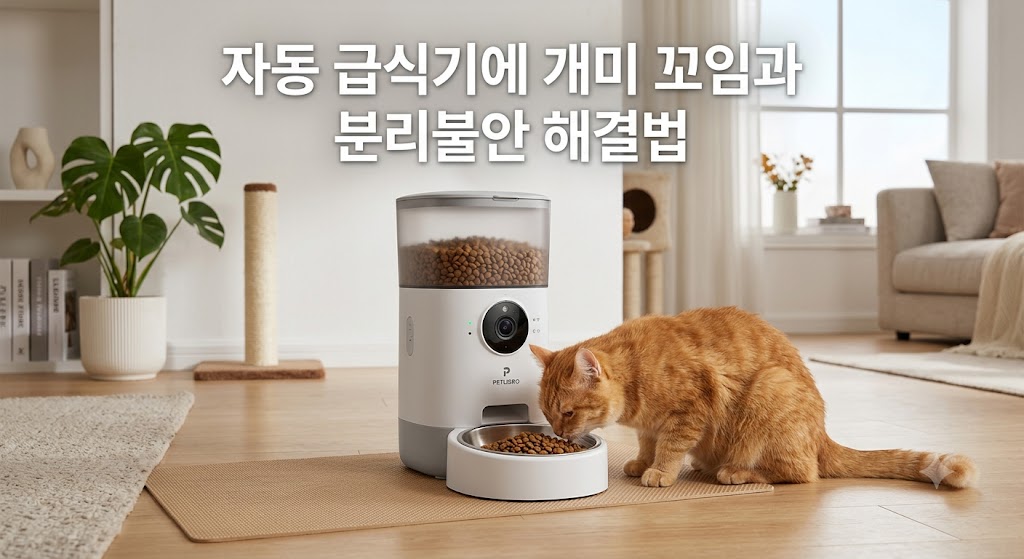 고양이 사료 개미 꼬임과 눅눅함을 방지하는 진공 기능과 분리불안을 해소하는 홈캠 카메라가 탑재된 스마트 자동 급식기 4종 추천 비교 썸네일