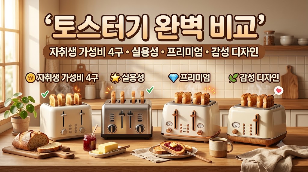 에어프라이어와 차별화된 겉바속촉 빵 굽기를 위한 국민 가성비 필립스 데일리 컬렉션 토스터기와 홈카페 인테리어 감성 1위 발뮤다 더 토스터 추천 순위 및 팩트 대조 스니펫