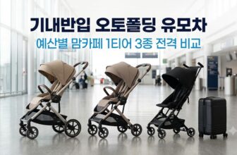 비행기 기내 반입이 가능한 오토폴딩 휴대용 유모차 추천 제품인 잉글레시나 퀴드3, 와이업 어반라이더, 리안 그램플러스 비교 이미지