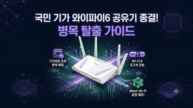 기가인터넷 패킷 손실 및 와이파이 병목 현상을 진단하기 위한 회선-라우터-랜카드 3단계 속도 매칭 법칙 기반 2026 인터넷 유무선 공유기 추천 순위 비교표. 가성비 표준 ipTIME AX3000SE 모델과 하이엔드 에이수스 WiFi 7 라우터 기가비트 입출력 포트 스펙 대조 팩트 스니펫