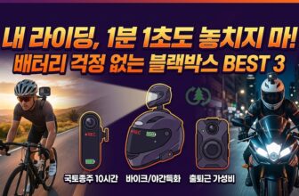 자전거 오토바이 헬멧 블랙박스 바디캠 10시간 루프레코딩 추천 포팩트