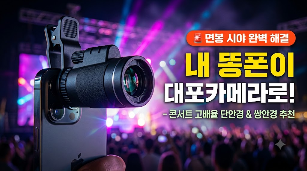 아이돌 콘서트 뮤지컬 관람 고화질 스마트폰 단안경 모노큘라 오페라글라스 쌍안경 추천 썸네일