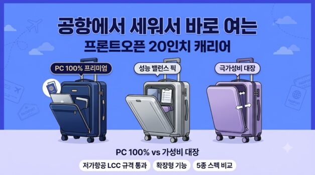 해외여행 장기 체류 및 이민 유학을 위한 위탁 수하물 전용 24인치 28인치 대형 캐리어 추천. 파손을 완벽히 방어하는 100% PC 재질과 알루미늄 프레임 대장급 스펙 대조 팩트 체크 스니펫