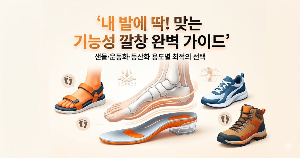 발바닥 피로 완화를 위해 평발, 안전화, 등산화 등 용도별로 추천하는 이노벨런스 및 헬릭스 기능성 아치 서포트 깔창 비교