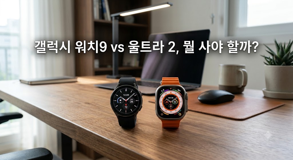 갤럭시 워치9 블루투스와 워치 울트라 2 배터리 스펙 비교