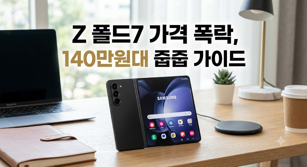 갤럭시 Z 폴드7 자급제 가격 방어 해제 140만 원대 초특가 줍줍 가이드 썸네일
