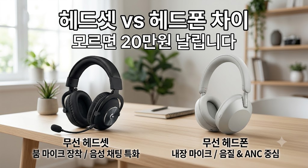 무선 게이밍 헤드셋과 블루투스 노이즈캔슬링 헤드폰의 결정적 차이점 비교 및 로지텍 G733, 소니 WH-1000XM5 용도별 추천 3대장 매칭 스니펫