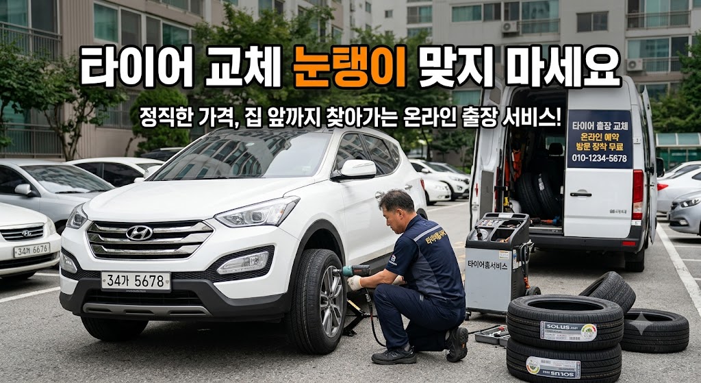 불투명한 오프라인 타이어 샵 바가지를 피하기 위해 온라인 쇼핑몰에서 타이어를 저렴하게 구매하고 출장 장착(방문 교체)을 받는 가이드 및 미쉐린, 한국, 금호 등 5대 브랜드 추천 스니펫