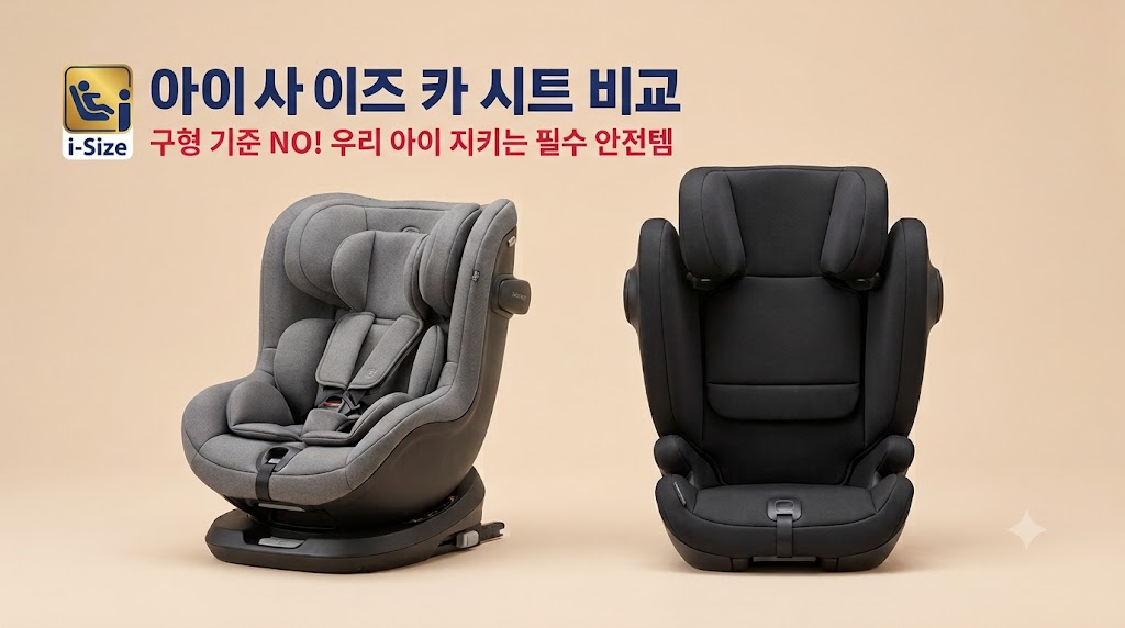 유럽 최신 안전 기준 아이사이즈(i-Size) 인증을 통과한 신생아 및 주니어 카시트 추천 (뉴나, 다이치, 맥시코시) 비교 이미지