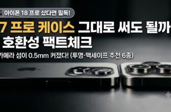 아이폰 18 프로와 17 프로의 카메라 섬 두께 차이를 보여주며 기존 케이스 호환 여부를 설명하는 썸네일