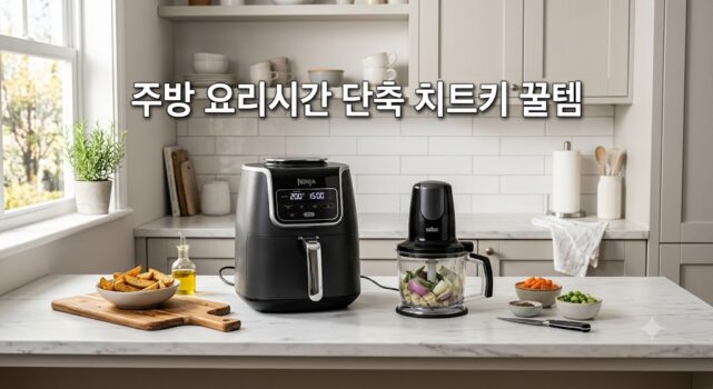 자취생 주방 꿀템 요리 시간 단축 야채 다지기 실리콘 찜기 에어프라이어 용기 썸네일