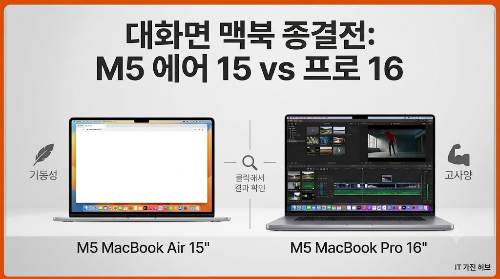 애플 M5 맥북에어 15인치 맥북프로 16인치 무게 스펙 비교 및 발열 방지용 알루미늄 노트북 거치대 스탠드 추천