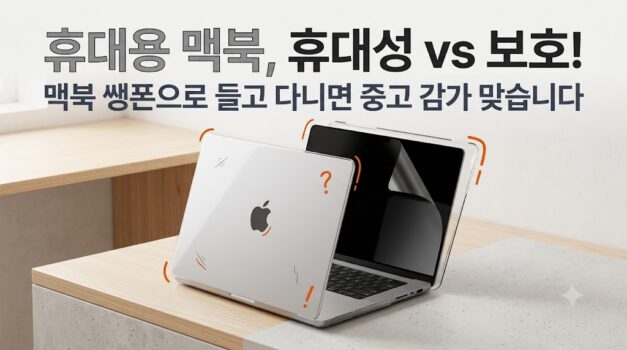 M5 맥북에어 13인치 맥북프로 14인치 휴대성 무게 비교 및 스크래치 방지용 하드케이스 마그네틱 프라이버시 필름 세팅 가이드