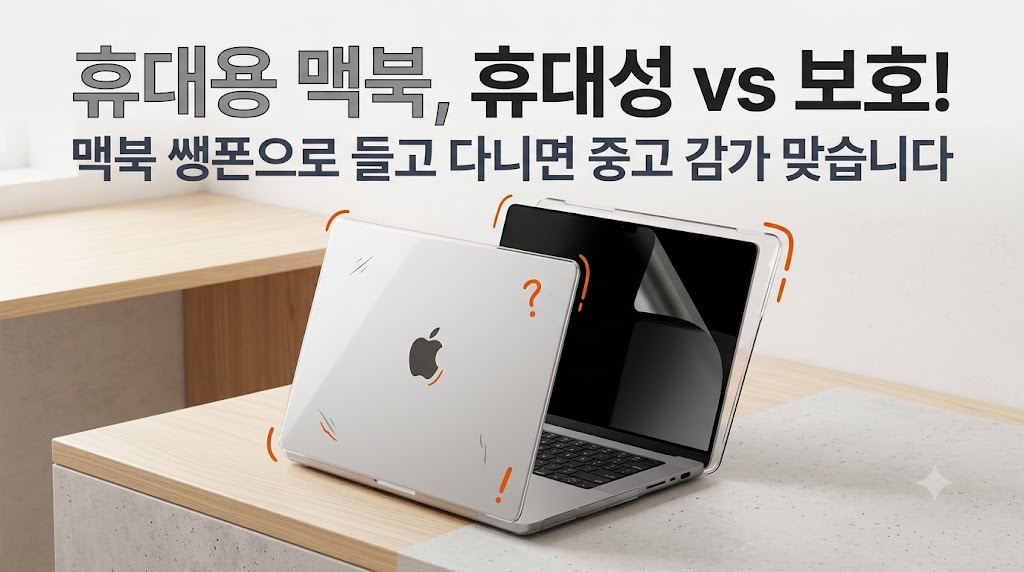 M5 맥북에어 13인치 맥북프로 14인치 휴대성 무게 비교 및 스크래치 방지용 하드케이스 마그네틱 프라이버시 필름 세팅 가이드