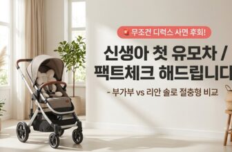 신생아 첫 유모차 디럭스 절충형 부가부 리안 실버크로스 쌍둥이 유모차 나비베개 이너시트 추천 썸네일