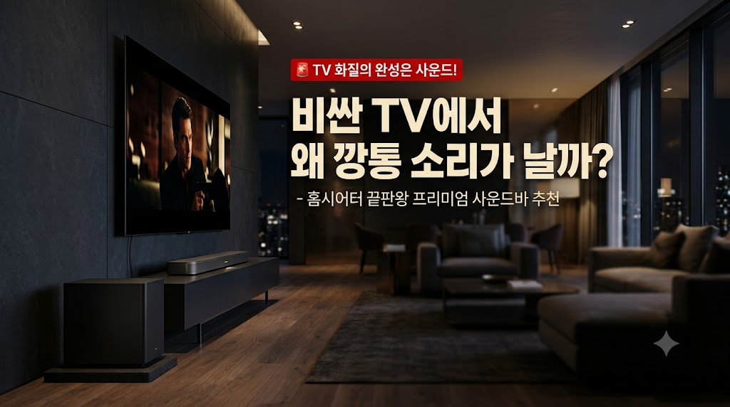 대형 TV 홈시어터 돌비 애트모스 입체 음향 프리미엄 사운드바 삼성 Q990 우퍼 방진매트 추천 썸네일