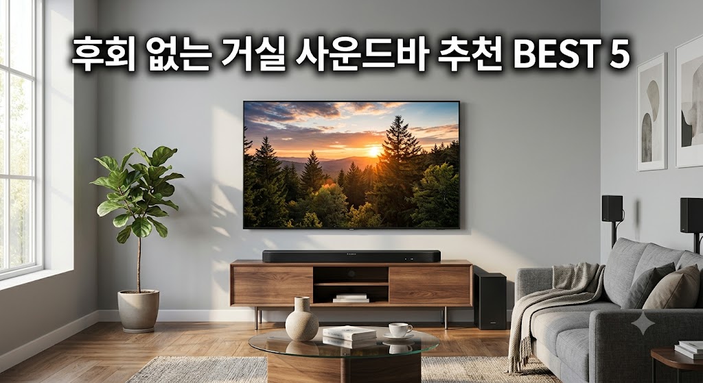 거실 홈시어터 사운드바 추천 5종 및 룸 어쿠스틱 세팅 팁