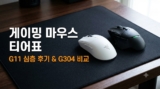 게이밍 마우스 추천 티어표 : FURYCUBE G11 후기 및 G304 비교