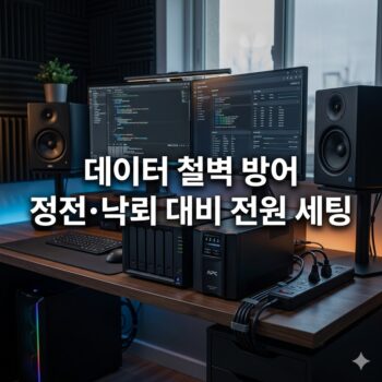 데이터 보호 및 낙뢰 정전 대비를 위한 무정전 전원장치 UPS 및 서지 프로텍터 세팅 가이드 썸네일