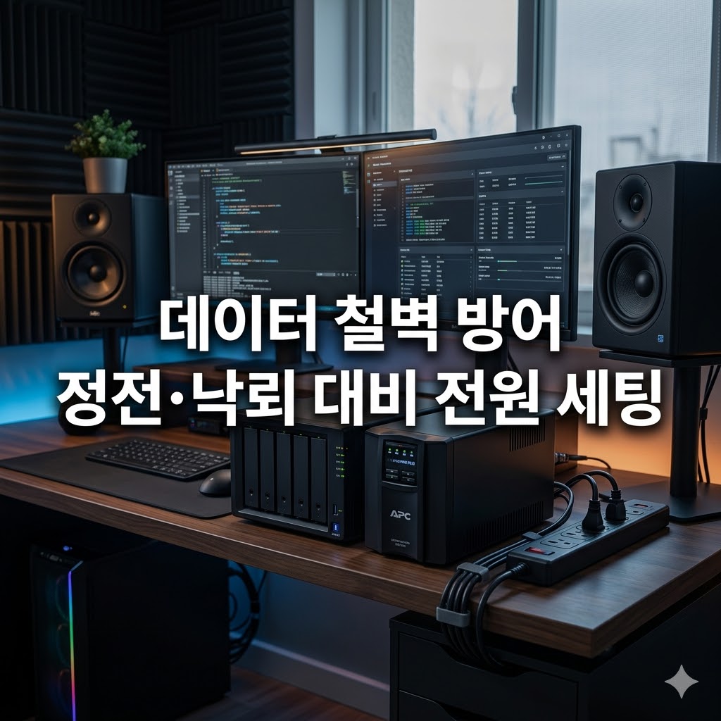 데이터 보호 및 낙뢰 정전 대비를 위한 무정전 전원장치 UPS 및 서지 프로텍터 세팅 가이드 썸네일