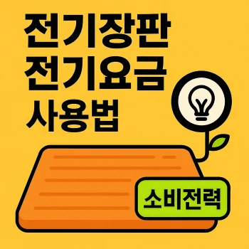 전기장판-전기요금-절전-사용법