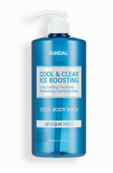쿨링-바디워시-추천-쿤달-쿨앤클리어-아이스-부스팅-아쿠아민트향